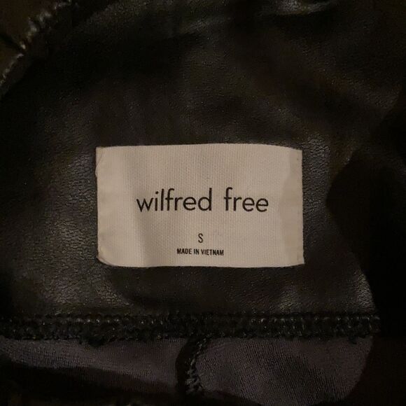 Wilfred Free Skinny Black Faux Leather Leggings - Picture 5 of 9